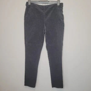 White Stuff Womens Fine Strech Needlecord Trousers Grey Side Zip Size 12 - Picture 1 of 5