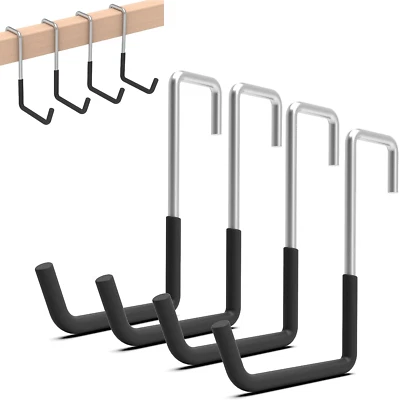Rafter Hanger, 4PC, Rafter Hook, Bike Hangers for Garage, Large S Hooks for Hang - Image 1 of 4