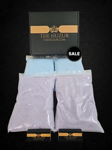 Lilac & Blue Sand Wax, Pearl Wax Candle Set, 2Kg with 80 wicks, Scented Candle - Picture 1 of 8