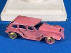 Vintage Tin Pink  2.5" Toy Sedan Car Made in Japan