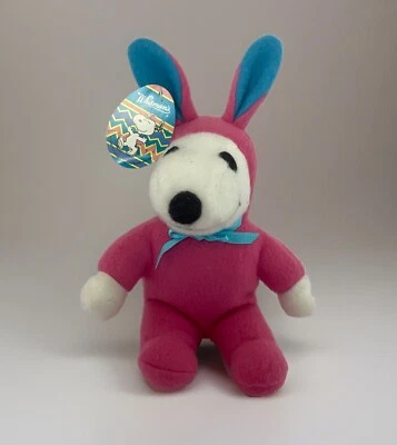 Plush Snoopy Easter Bunny 7" NEW WITH TAGS - Image 1 of 4