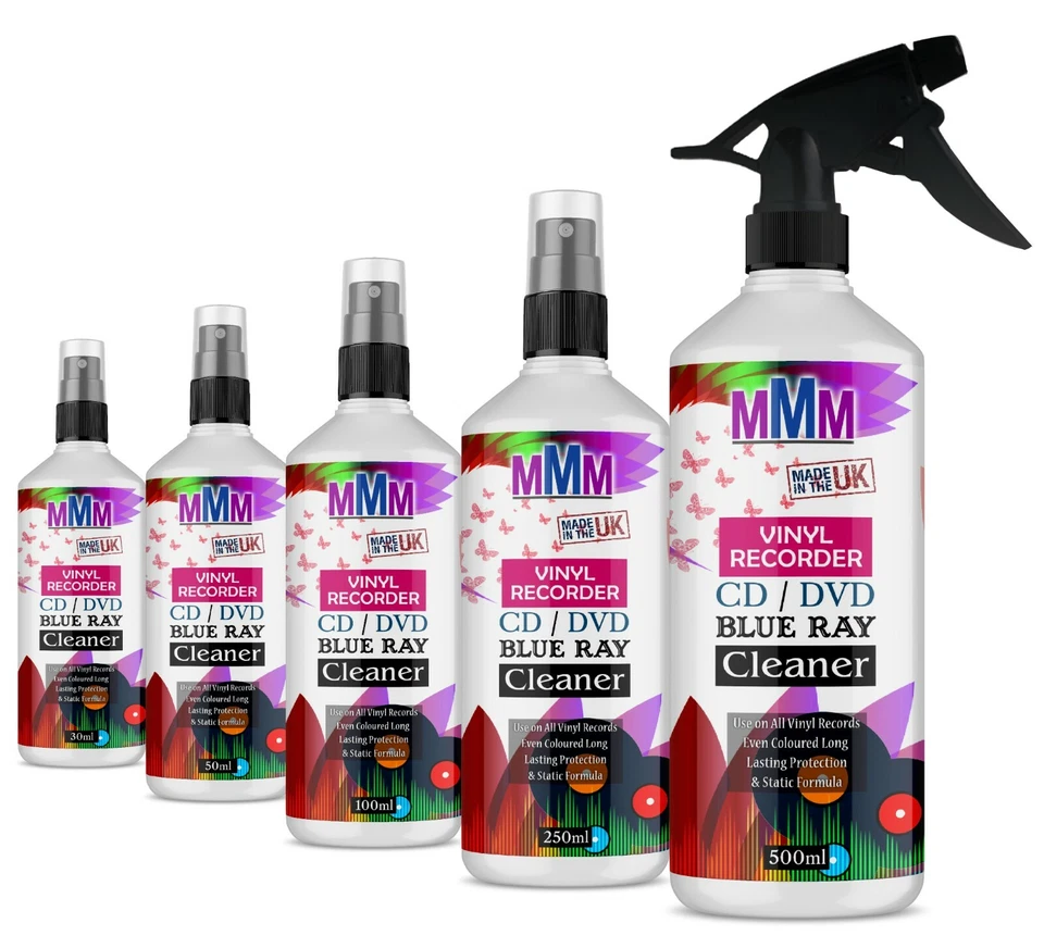 PROFESSIONAL VINYL RECORD CLEANER CD DVD CLEANING FLUID SPRAY Fast Delivery - Image 1 of 1
