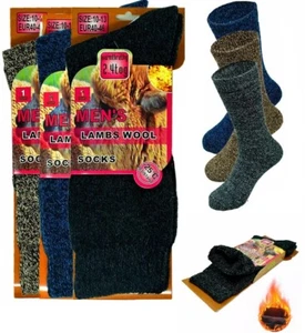 3 Paar Herren Winter Merino Lammwolle strapazierfähig Arbeit Thermo Stiefel Socken 10-13 - Bild 1 von 4