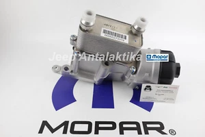 Engine Oil Cooler Assembly Jeep Cherokee KL 2.2L 2016-2018 68322061AA New Mopar - Picture 1 of 7