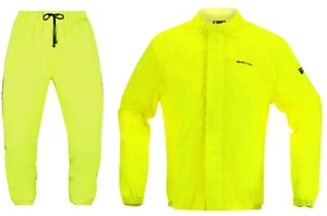 RICHA AQUAGUARD Impermeable Moto Transpirable Fluo Lluvia Chaqueta/Pantalones - Imagen 1 de 7