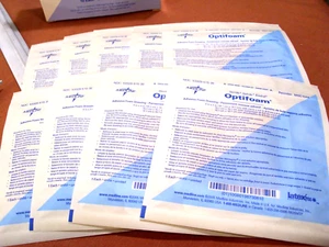 Medline Optifoam Adhesive Foam Dressings 9 Packs 4x4 Sterile MSC1044 LATEX FREE - Picture 1 of 12