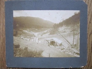Construction Photo of the Jenkins, Letcher County, Kentucky Dam, c. 1912. - Picture 1 of 4