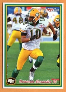 Donovan Alexander 2011 Jogo CFL card #121 Edmonton Eskimos Elks North Dakota - Picture 1 of 2