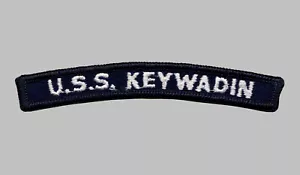 US Navy ATA-213 USS Keywadin Fleet Tug Auxiliary UIM Shoulder Rocker Tab - Foto 1 di 1