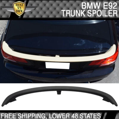 Fits 07-13 BMW E92 3 Series 2Dr AC Style Rear Trunk Spoiler Wing Lip ABS - Imagem 1 de 4