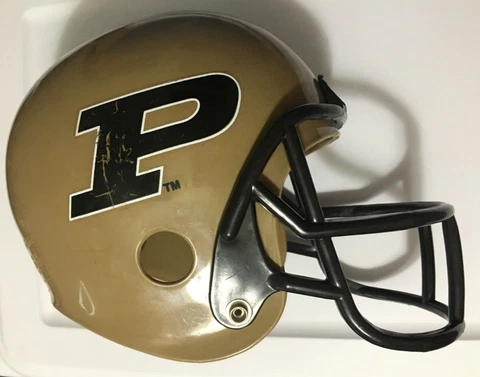 Purdue University Boilermakers Youth Football Helmet Black Gold Graphic Logo Cover
