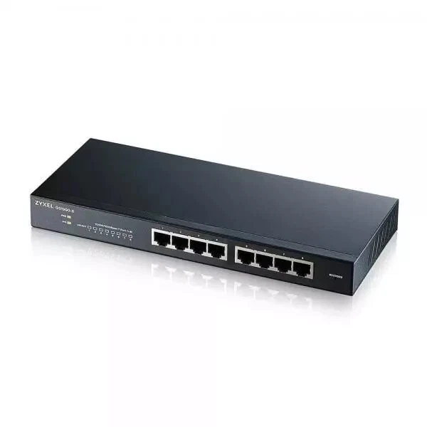 GS1900-8-EU0102F  Zyxel GS1900-8 Gestito L2 Gigabit Ethernet (10/100/1000) Nero  - Immagine 1 di 1