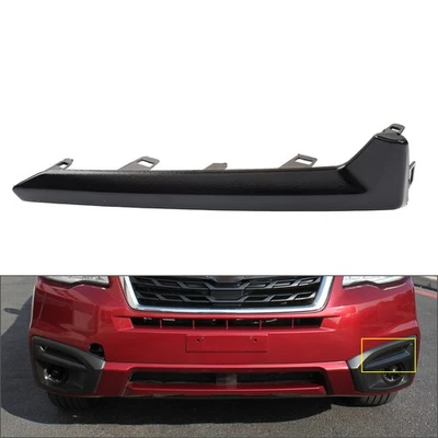 1x Left Fog Light Trim Glossy Black For Subaru Forester 2017-2018 - Image 1 of 4