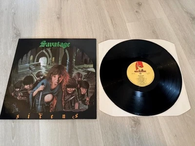 SAVATAGE - SIRENS ORGINAL IMPORT LP MFN/UK  1985       METALLICA,SLAYER,OVERKILL - Image 1 of 4