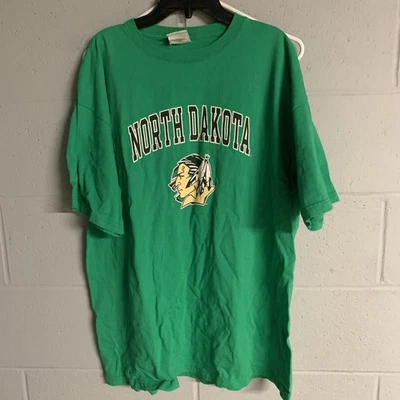 Camisa North Dakota Fighting Sioux - Para Hombre XL - Verde Banned Champion Marca - Y Foto 1 de 4
