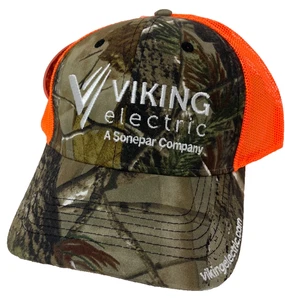 VIKING Electric Hat Baseball Ball Cap Hat Snapback Mesh Back Camo Realtree AP - Picture 1 of 4