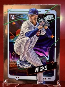 2024 Topps Chrome Cosmic Jordan Wicks #138 RC Chicago Cubs - Picture 1 of 2