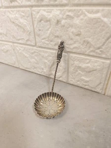 1899 Antique Victorian Sterling Silver Apostle Sifter Spoon Miller Brothers - Picture 1 of 6