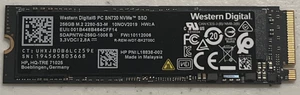 WD Western Digital NVMe PC SN720 Black 256GB M.2 SSD 2280 Hard Drive - Picture 1 of 2