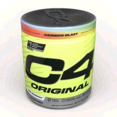 C4 Original Pre-Entrenamiento 9.2oz 261g ~ 30 Porciones ~ Rainbow Blast ~ BB 2/2026 Foto 1 de 2