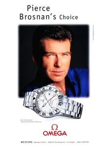 OMEGA WATCH MAGAZINE promo ad #053 ORIGINAL PIERCE BROSNAN - Picture 1 of 2
