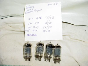 4 Siemens Germany Bogen 1960's 12AX7 Tubes Dual Goal Post O Getter Tested TV7/U - Picture 1 of 7