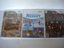 Wii Sports Resort ( 2009)  Kirby's(1992) The House of The Dead 2&3(2007)