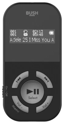 Bush 8GB MP3 Player Schwarz-Uk - Bild 1 von 4