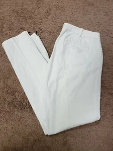 LAUREN by Ralph Lauren Size 6 Classic White Stretch zip at the Hems (b6) - Picture 1 of 9