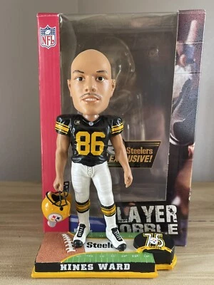 Bobblehead exclusivo de HINES WARD Pittsburgh Steelers temporada 75 ¡NUEVO EN CAJA! Foto 1 de 2