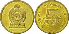 Coin, Sri Lanka, 5 Rupees, 2013, brass plated steel