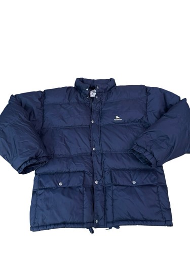 Piumino giacca puffer blu navy Burberrys vintage raro uomo anni 80 90 bottoni