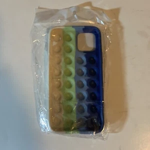 Pop Up Fidget Phone Case for iPhone 11 Pro and 12 Pro Blue combo - Picture 1 of 6
