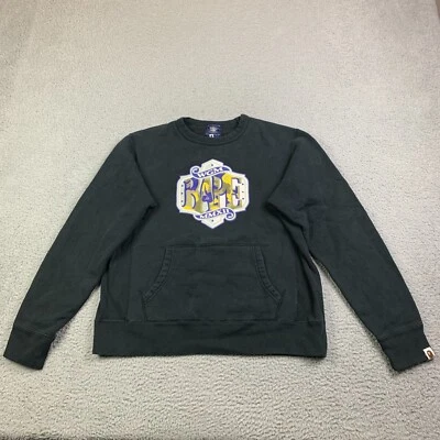 BAPE A Bathing Ape Sweatshirt Mens M World Gone Mad MMXII Rare Made in Japan - Image 1 of 4