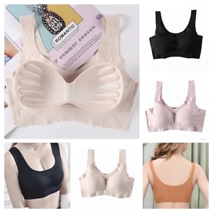 Seamless Mastectomy Bralette Sleep Bra Lumpectomy Flat Bra Sleep Bra - Picture 1 of 12