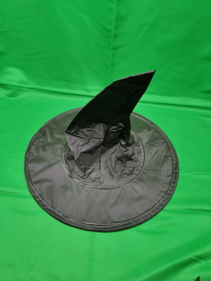 Classic Black Witch Hat Age 5+ Halloween Costume Dress Up 1995 Paper Magic 12"  - Image 1 of 2