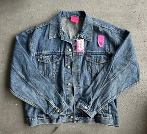 NWT Vintage 90's Carol's Denims Original Blue Jean Jacket 3XL - Picture 1 of 5