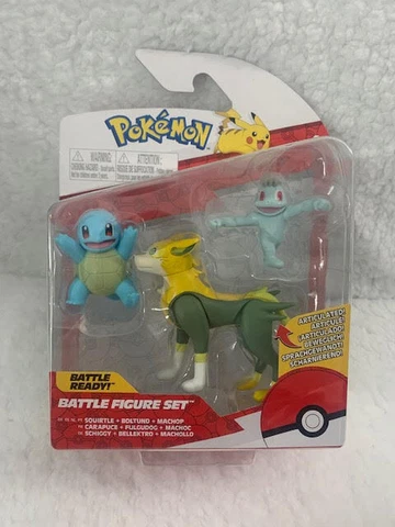 New Pokemon Battle Figure 3 Piece Set SQUIRTLE BOLTUND MACHOP Cover