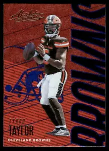 2018 Panini Absolute #22 Tyrod Taylor Spectrum Blue - Picture 1 of 2