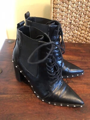 Botines negros Charles David Dodger para mujer Charles talla 7M Foto 1 de 4