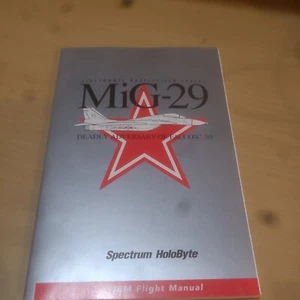 MIG -29 IBM  Flight Manual SPECTRUM HOLOBYTE  Electronic Battlefield Series RARE - Picture 1 of 4