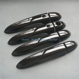 Gloss Black Handle Cover Moulding Trim For Jeep Cherokee 2014-2022 Compass Dart - Bild 1 von 4