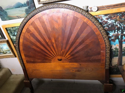 Stunning 1800s bed. Came out of French castle, carved for the lady of the castle Cover