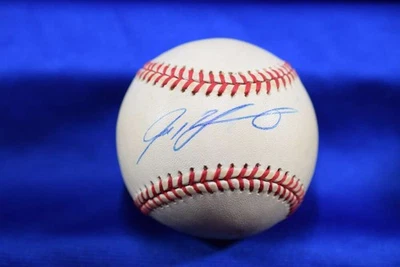 Iván Rodríguez PSA ADN Autógrafo Liga Americana OAL Firmado Béisbol Foto 1 de 2