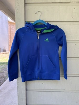 Chaqueta Suéter Adidas Azul con Cremallera Pequeña (8) Foto 1 de 3
