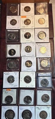 Bargain Basement! 24 Different BU State Qtrs from Proof & Mint Sets Shown. BB143 - Image 1 of 4