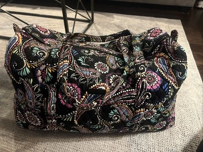 Bolsa de viaje Vera Bradley Original Botanica negra nueva sin etiquetas Foto 1 de 4