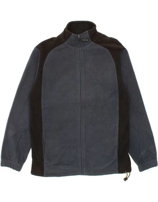 IZOD Mens Fleece Jacket UK 38 Medium Navy Blue Colourblock Polyester BU02 - Image 1 of 3