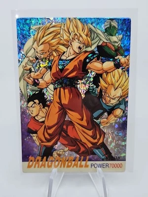 Dragon Ball Z 1998 Art Card Power 7000 #123 Holographic Rare Vintage Promo - Image 1 of 4