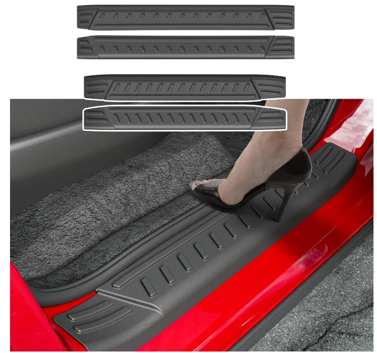 Protector de umbral de puerta compatible con Kia Telluride 2020-2025 4 piezas accesorios Foto 1 de 4